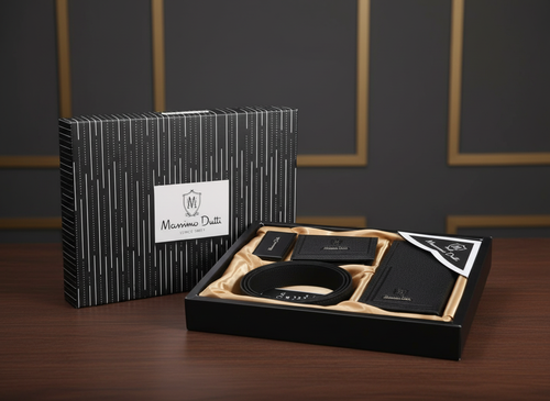 ست سه تیکه کیف وکمر بند مردانه کد 700